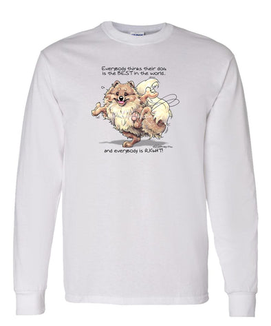 Pomeranian - Best Dog in the World - Long Sleeve T-Shirt