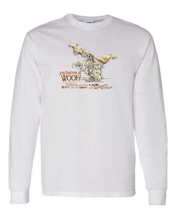 Cocker Spaniel - You Had Me at Woof - Long Sleeve T-Shirt