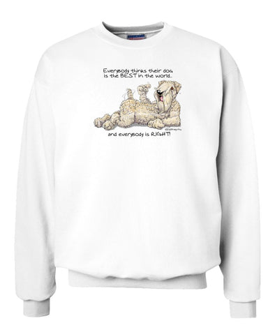 Soft Coated Wheaten - Best Dog in the World - Sweatshirt