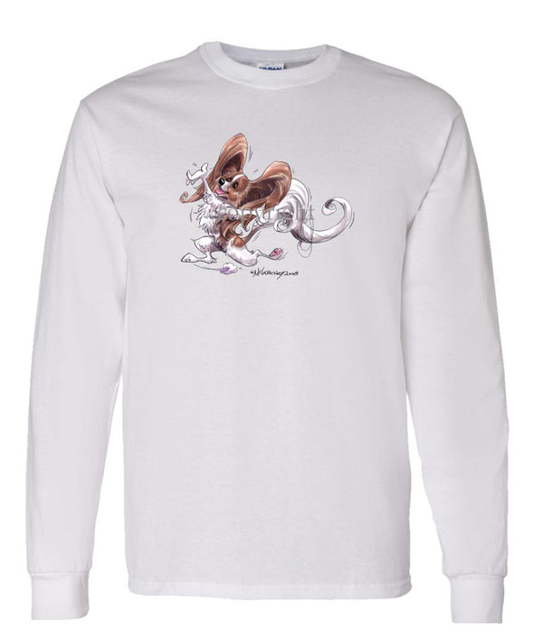 Papillon - Happy Dog - Long Sleeve T-Shirt