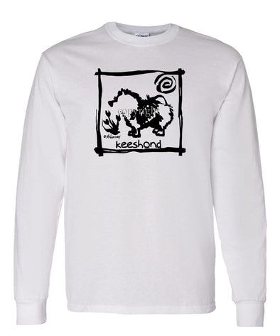 Keeshond - Cavern Canine - Long Sleeve T-Shirt