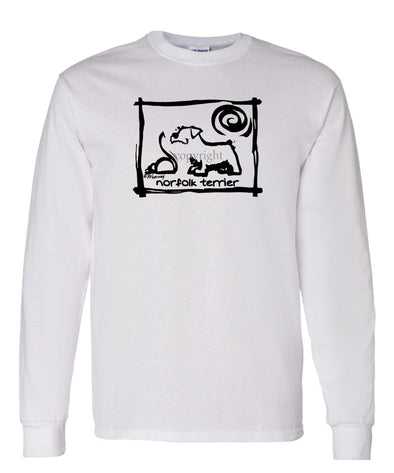 Norfolk Terrier - Cavern Canine - Long Sleeve T-Shirt