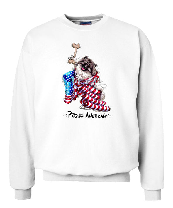 Keeshond - Proud American - Sweatshirt