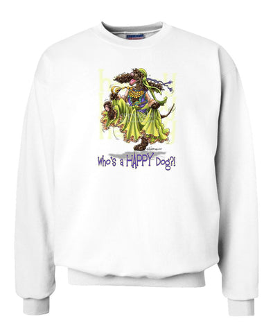 Irish Water Spaniel - Who's A Happy Dog - Sweatshirt