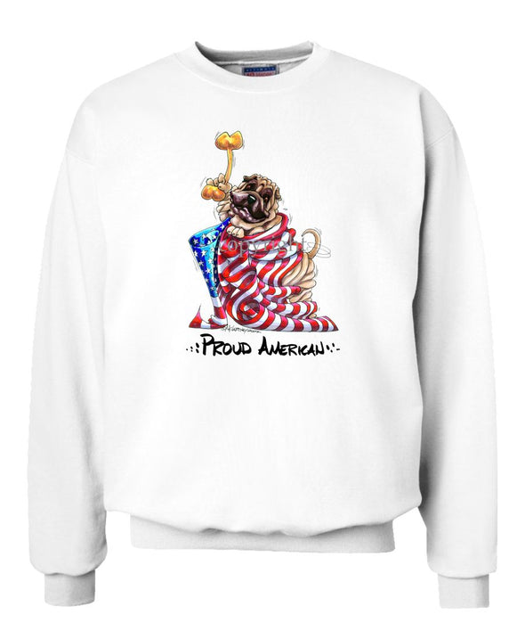 Shar Pei - Proud American - Sweatshirt