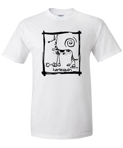 Great Dane  Harlequin - Cavern Canine - T-Shirt
