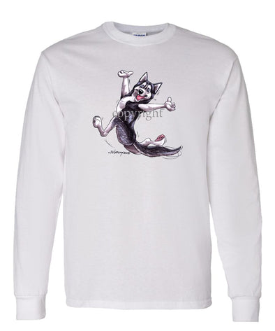 Siberian Husky - Happy Dog - Long Sleeve T-Shirt