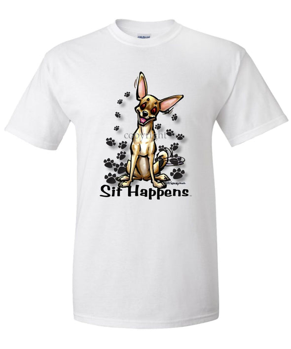 Chihuahua  Smooth - Sit Happens - T-Shirt