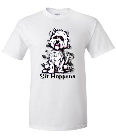 West Highland Terrier - Sit Happens - T-Shirt