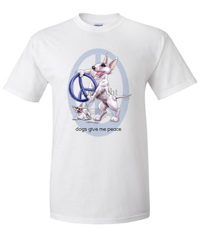 Bull Terrier - Peace Dogs - T-Shirt
