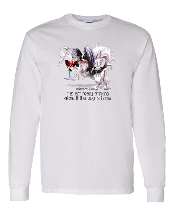 Papillon - It's Not Drinking Alone - Long Sleeve T-Shirt