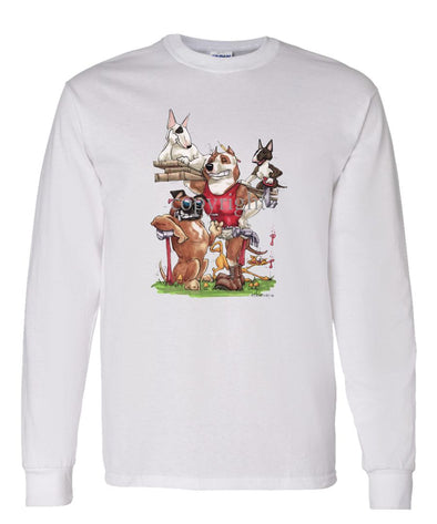 American Staffordshire Terrier - Group Construction - Caricature - Long Sleeve T-Shirt