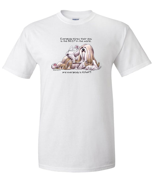 Lhasa Apso - Best Dog in the World - T-Shirt