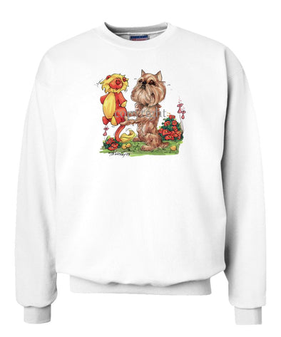Brussels Griffon - Stuffed Lion - Caricature - Sweatshirt
