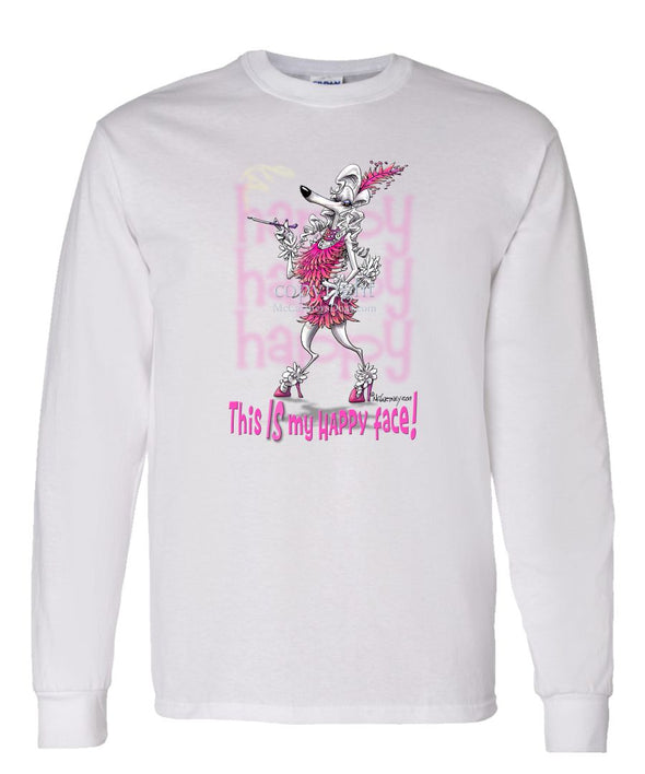Poodle - 2 - Who's A Happy Dog - Long Sleeve T-Shirt