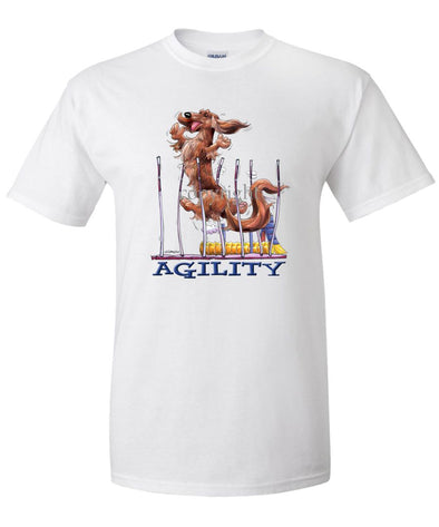 Dachshund  Longhaired - Agility Weave II - T-Shirt