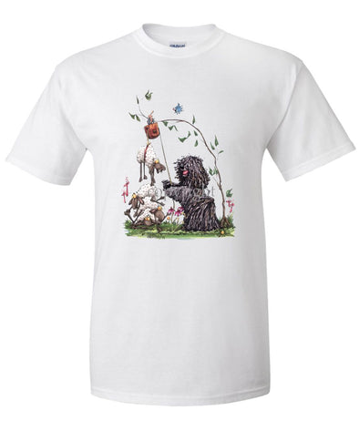 Puli - With Pulley Sheep - Caricature - T-Shirt
