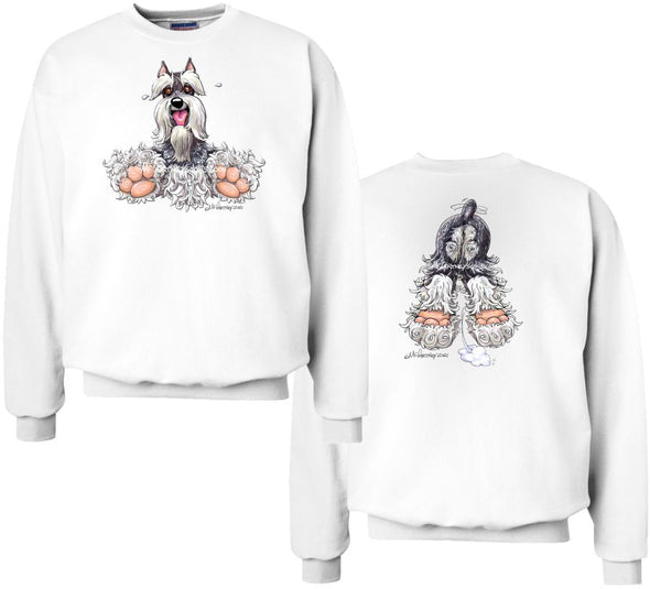 Schnauzer - Coming and Going - Sweatshirt (Double Sided)