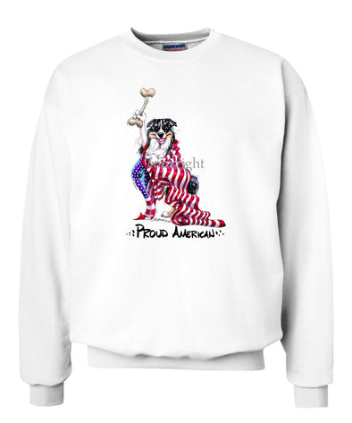 Australian Shepherd - Proud American - Sweatshirt