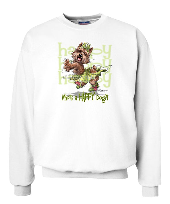Norwich Terrier - Who's A Happy Dog - Sweatshirt