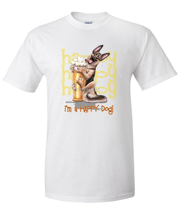 German Shepherd - 3 - Who's A Happy Dog - T-Shirt