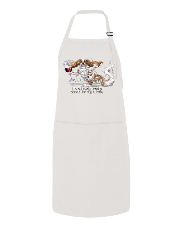 Cavalier King Charles - It's Drinking Alone 2 - Apron
