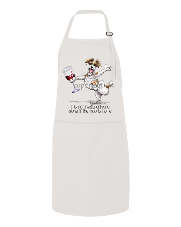 Parson Russell Terrier - It's Drinking Alone 2 - Apron