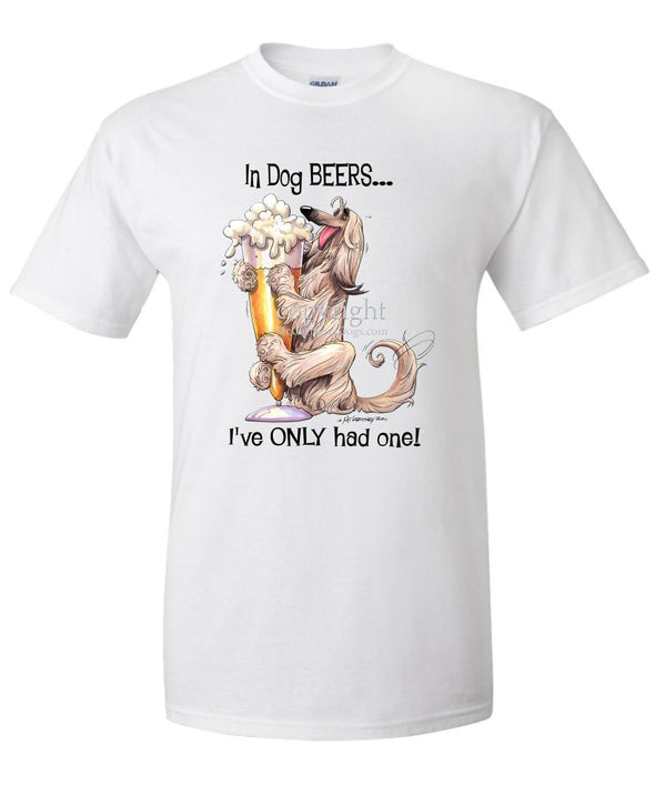 Afghan Hound - Dog Beers - T-Shirt