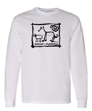 Belgian Sheepdog - Cavern Canine - Long Sleeve T-Shirt