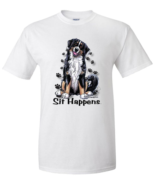 Bernese Mountain Dog - Sit Happens - T-Shirt
