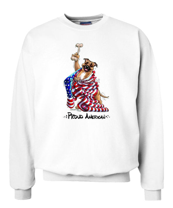 Staffordshire Bull Terrier - Proud American - Sweatshirt