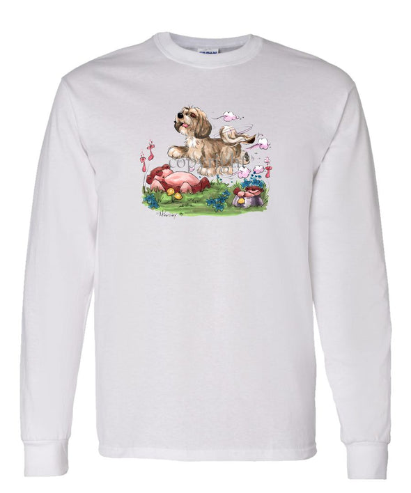 Lhasa Apso - Puppy - Caricature - Long Sleeve T-Shirt