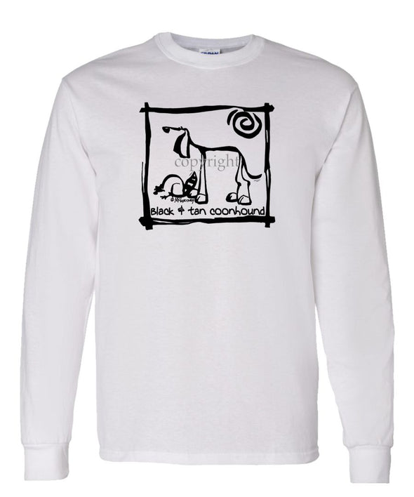Black And Tan Coonhound - Cavern Canine - Long Sleeve T-Shirt