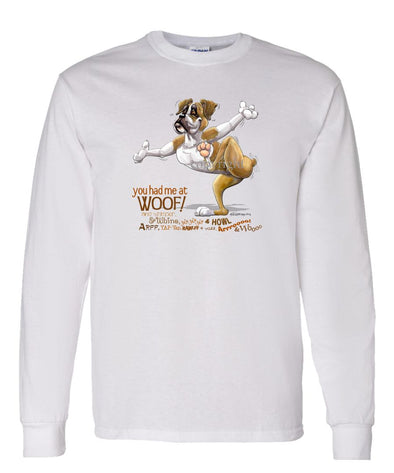 Boxer - You Had Me at Woof - Long Sleeve T-Shirt