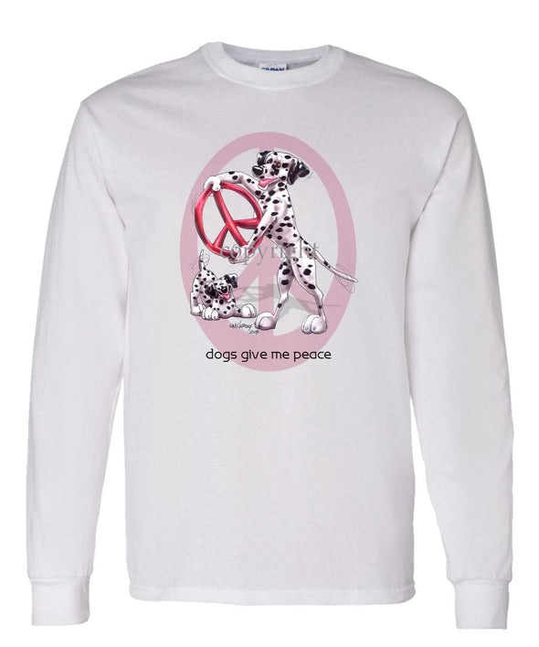 Dalmatian - Peace Dogs - Long Sleeve T-Shirt