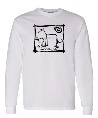Collie  Smooth - Cavern Canine - Long Sleeve T-Shirt