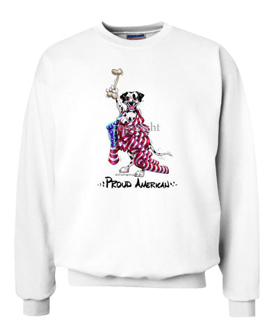 Dalmatian - Proud American - Sweatshirt