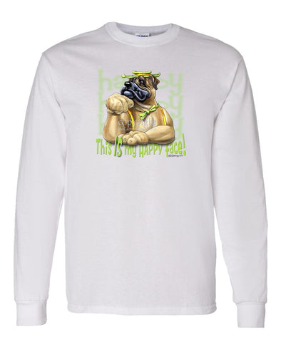 Bullmastiff - Who's A Happy Dog - Long Sleeve T-Shirt