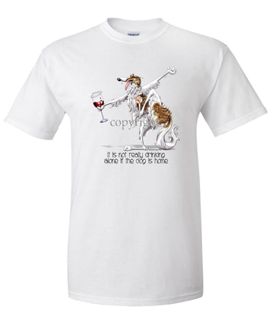 Borzoi - It's Drinking Alone 2 - T-Shirt