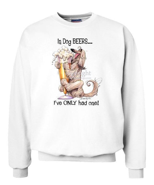 Afghan Hound - Dog Beers - Sweatshirt