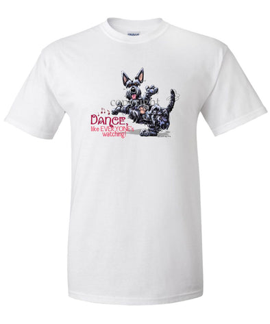 Scottish Terrier - Dance Like Everyones Watching - T-Shirt