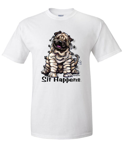 Shar Pei - Sit Happens - T-Shirt