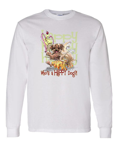 Tibetan Spaniel - Who's A Happy Dog - Long Sleeve T-Shirt