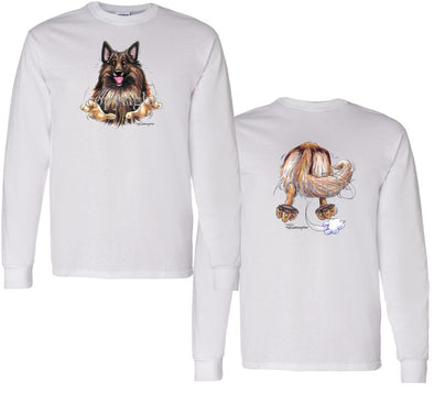 Belgian Tervuren - Coming and Going - Long Sleeve T-Shirt (Double Sided)