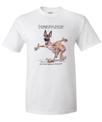 Belgian Malinois - Best Dog in the World - T-Shirt