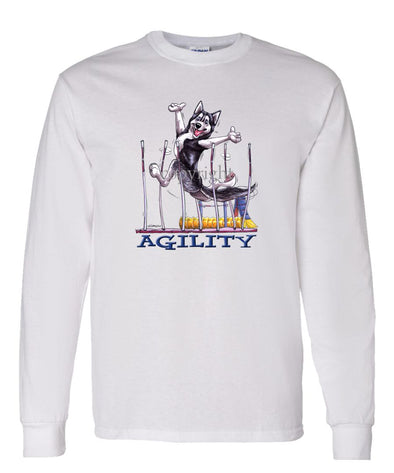 Siberian Husky - Agility Weave II - Long Sleeve T-Shirt