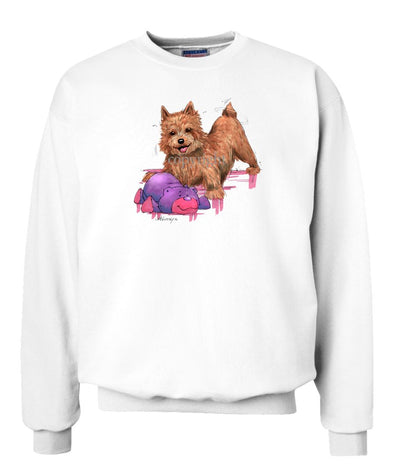 Norwich Terrier - With Stuffed Bear - Caricature - Sweatshirt