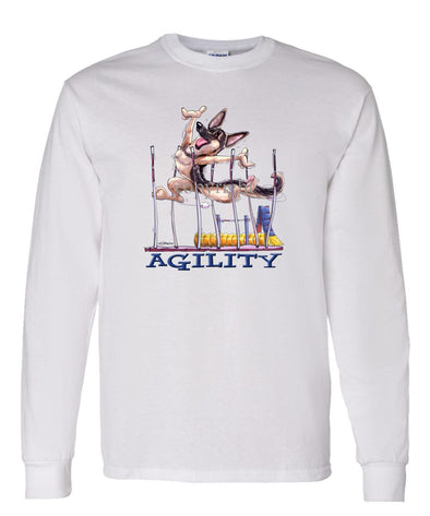 German Shepherd - Agility Weave II - Long Sleeve T-Shirt