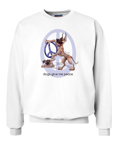 Great Dane - Peace Dogs - Sweatshirt