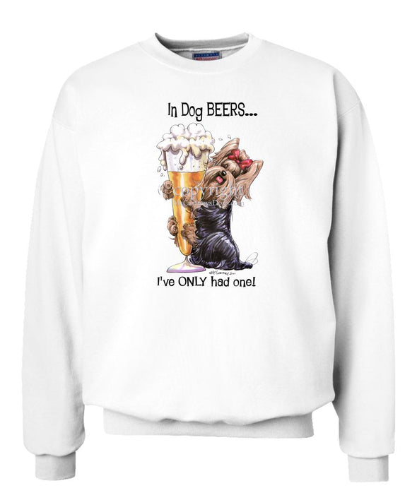 Yorkshire Terrier - Dog Beers - Sweatshirt